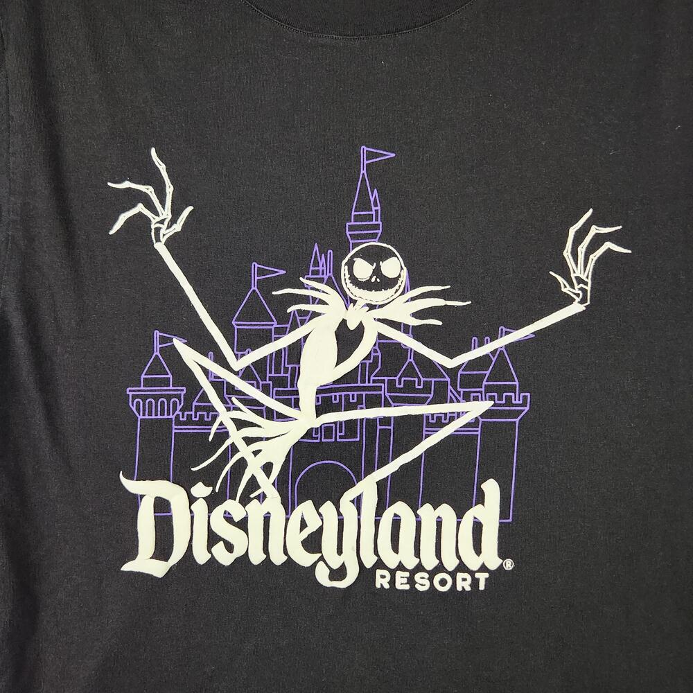 Disneyland Nightmare Before Christmas Shirt Mens Small Black Jack Skellington